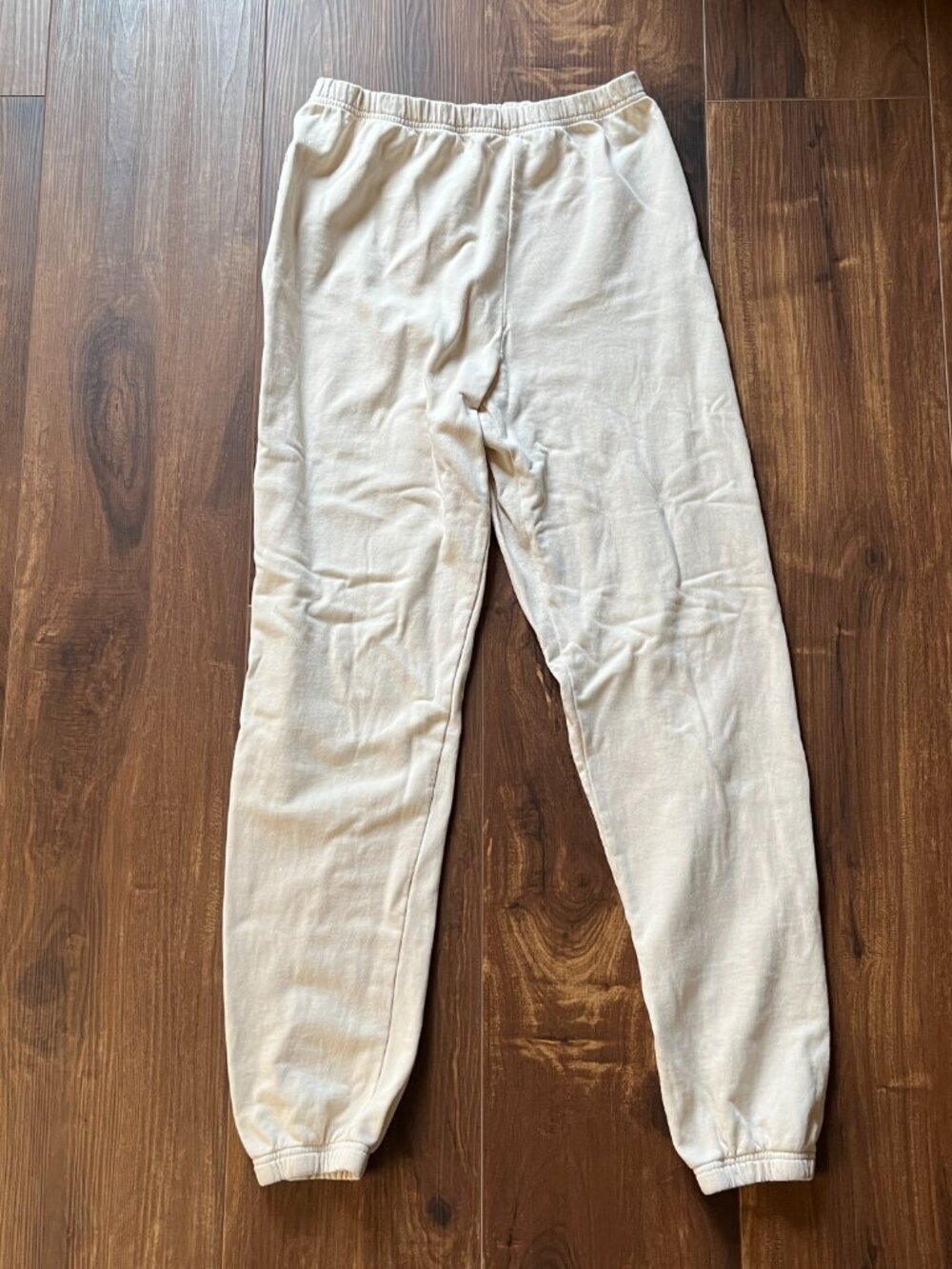 All The Babies Cashew Cream Organic Cotton Sweatpants Lounge Joggers Minimalist